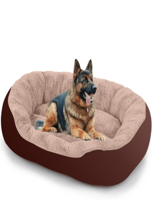 DRILLY Elite Quality Fur 3XL (Dimensions 115 * 90 * 20 cm) Dog Bed for German Shepherd Extra Large Dogs Washable-Orthopedic Breed | Giant Human Dog Bed (3XL) - Image 1